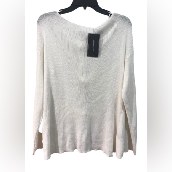 NWT! Moon & Madison Off White Tie-Back Sweater Womens Size Large - Picture 2 of 6
